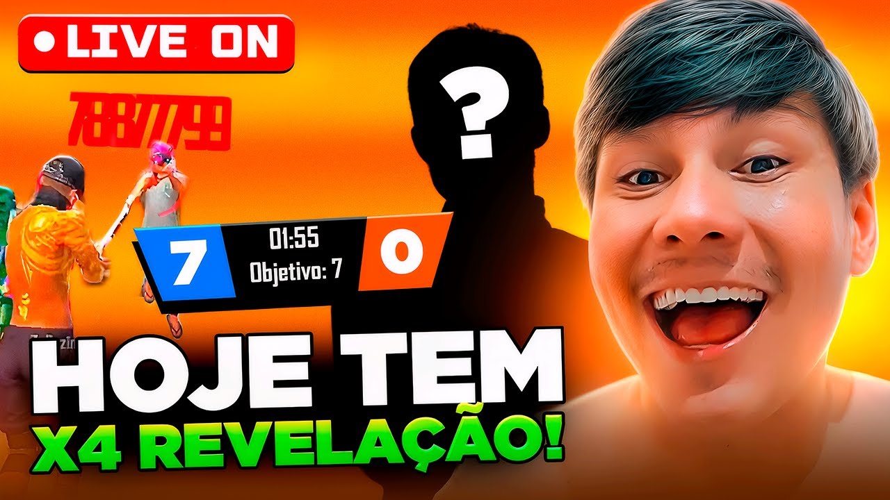 LIVE FF 🔥 4x4  6X6 COM INSCRITOS AO VIVO 🔥 SALA PERSONALIZADA 🔥 FREEFIRE AO VIVO 🔥 