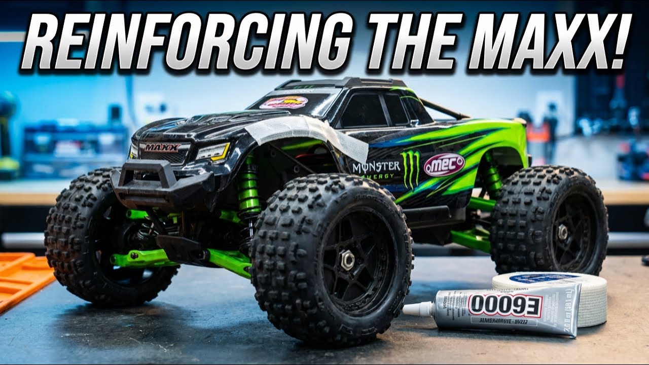Preparing to bash the LIMITED EDITION Monster Energy Maxx body! It’s doing to get sent!