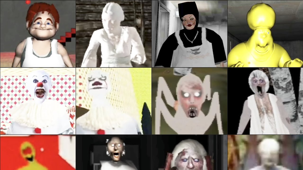 ग्रैनी को पागल कर दिया आज तो ग्रैनी रुला दी horror kiss vs slendrina child vs granny #horror #bome