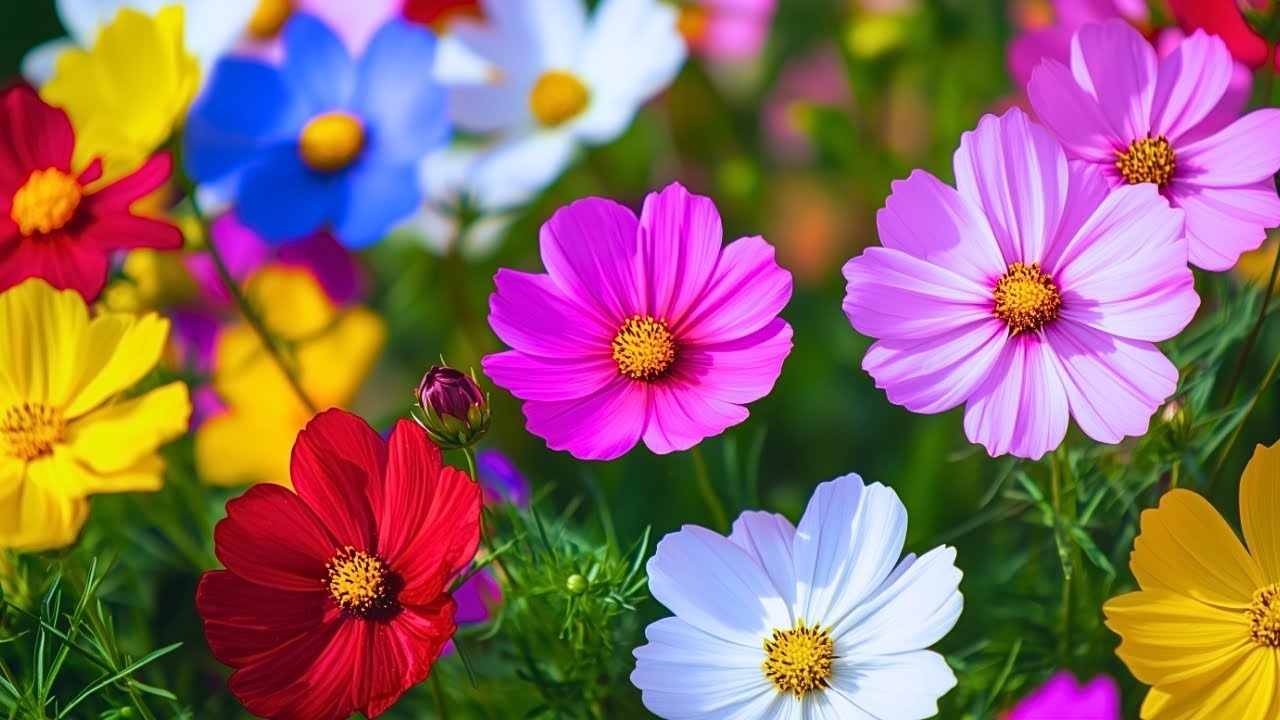 🌺 Beautiful Flowers with Peace Piano ✨ Deep Relaxation, Peaceful Mind & Body