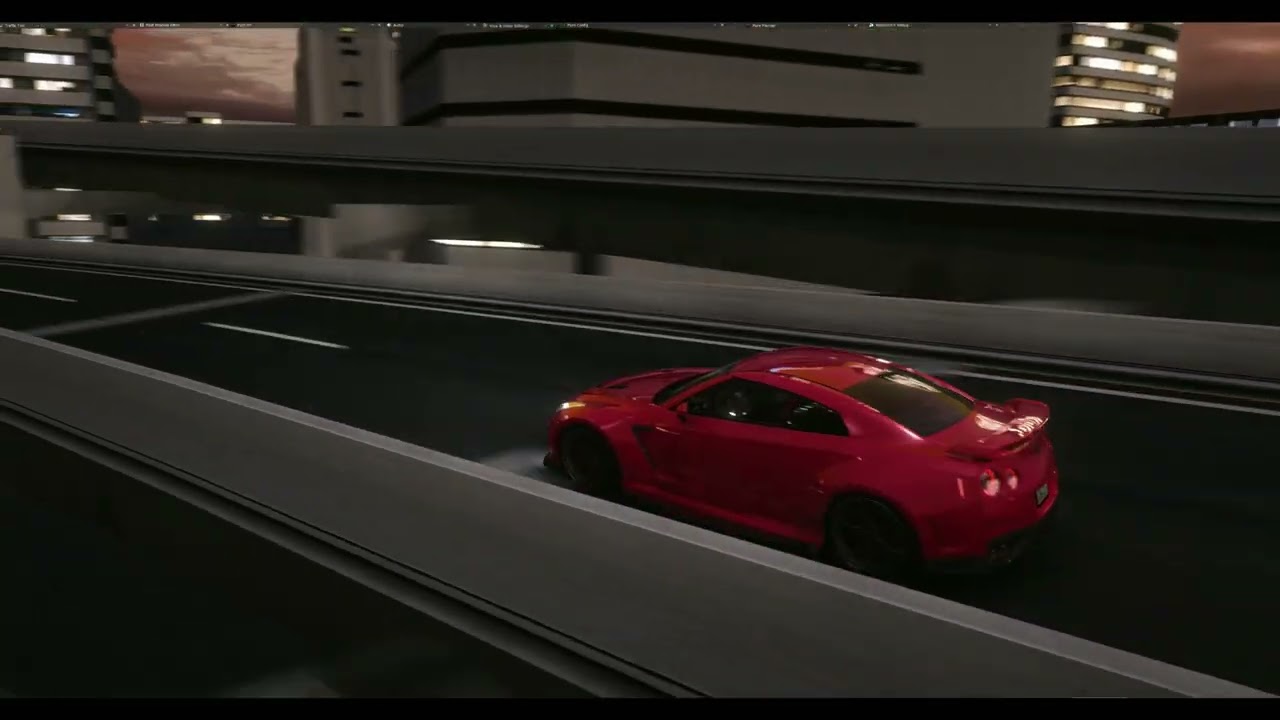 🌃 900BHP R35 GTR Night Run on SRP | Cinematic Assetto Corsa Dusk Drive (Eclipse Spotted 👀)