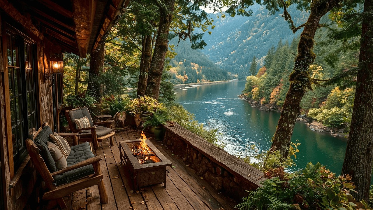 Warning: This Spring Riverside Porch Campfire & Nature Sounds Will Make You Sleepy