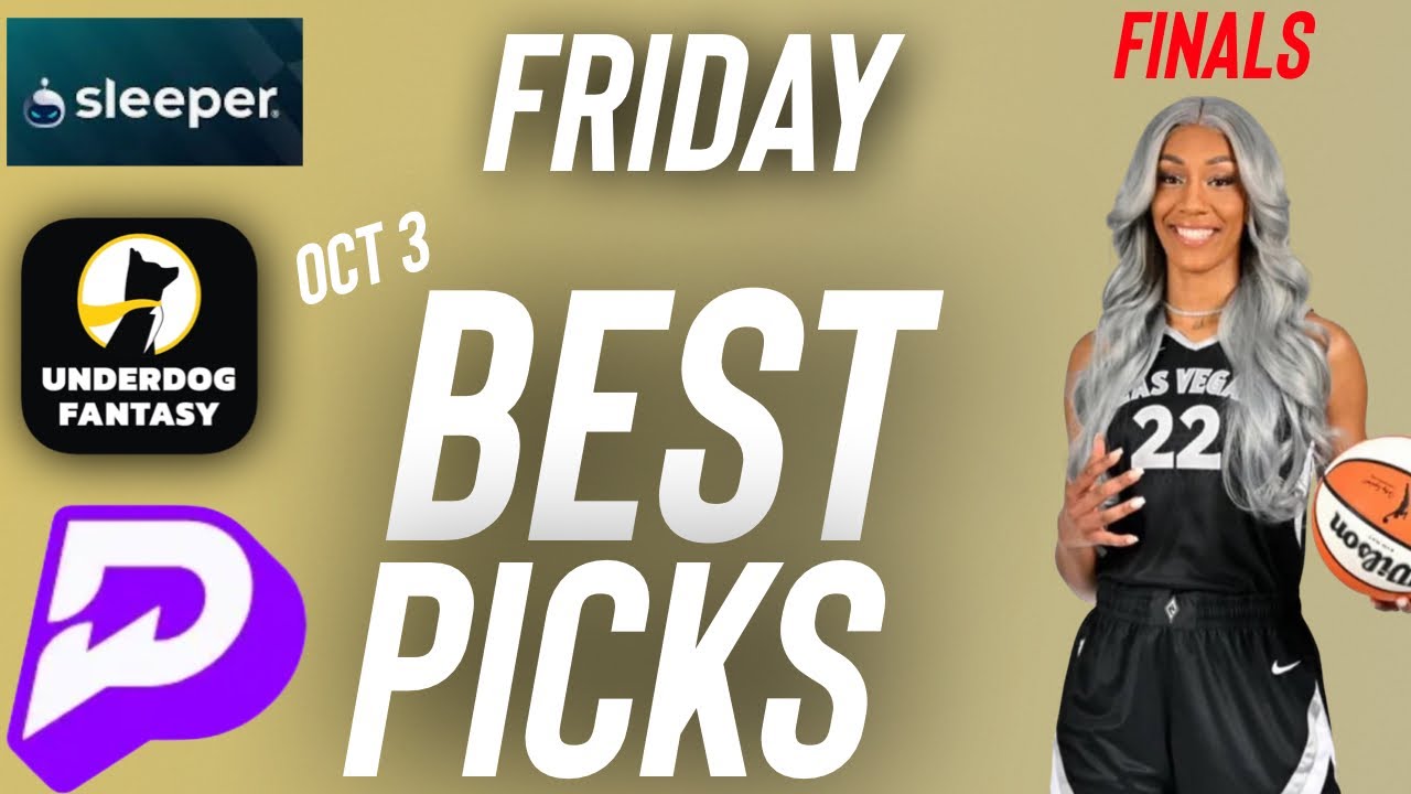PrizePicks WNBA Friday Finals Game 1 Best Player Prop Bets 10/3/25 | Best WNBA Parlay Picks Today 🚀