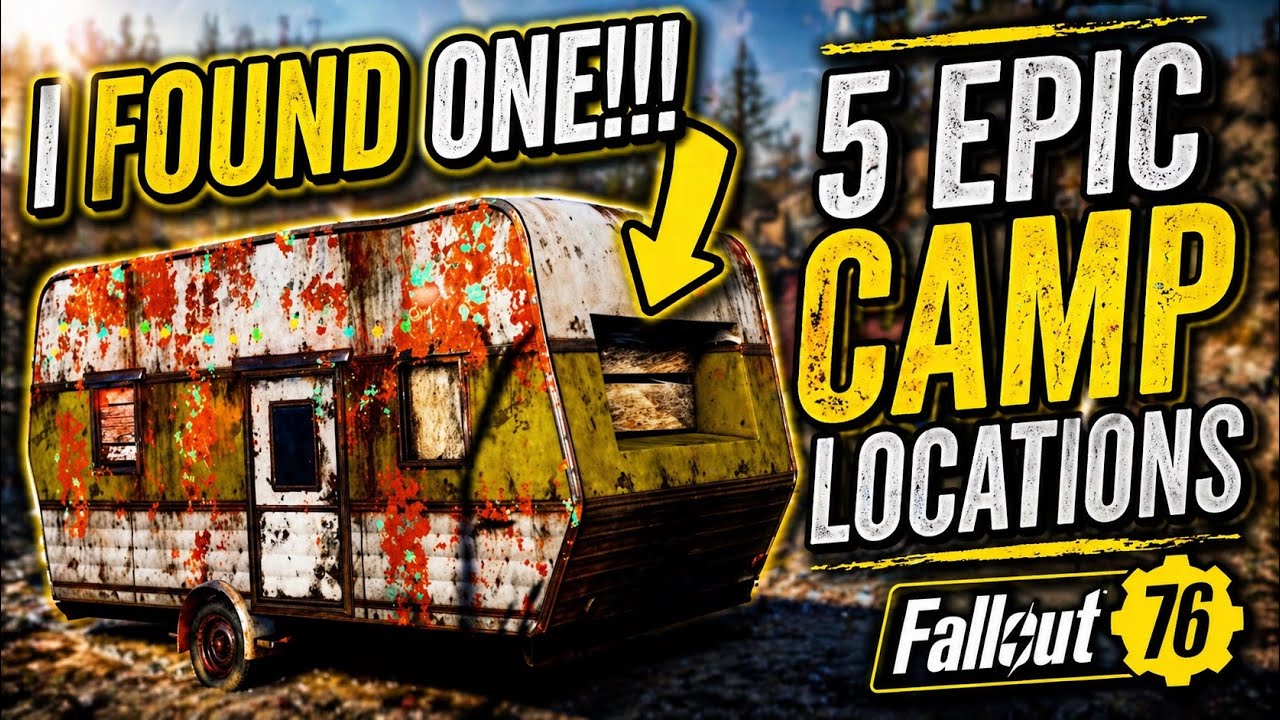 5 EPIC CAMP LOCATIONS IN FALLOUT 76!!! 