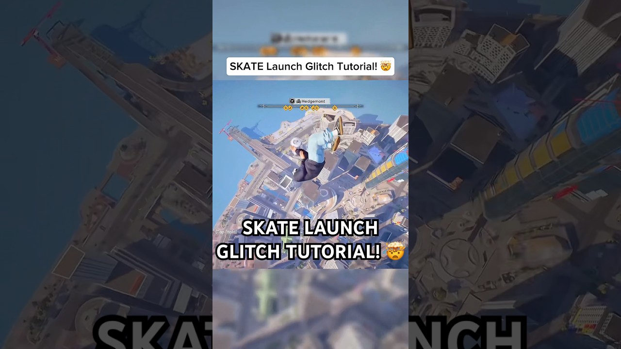 SKATE LAUNCH GLITCH: туториал менее чем за 30 секунд! 🤯 #skate #skate4 #glitch #shorts