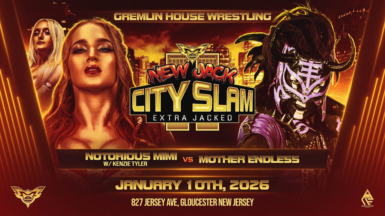 NOTORIOUS MIMI w/ KENZIE TYLER  vs MOTHER ENDLESS #gremlinhouse #wrestling 