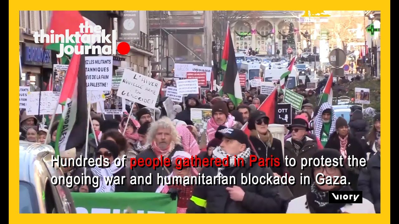 Paris Protesters Rally Against Gaza War and Humanitarian Aid Blockade