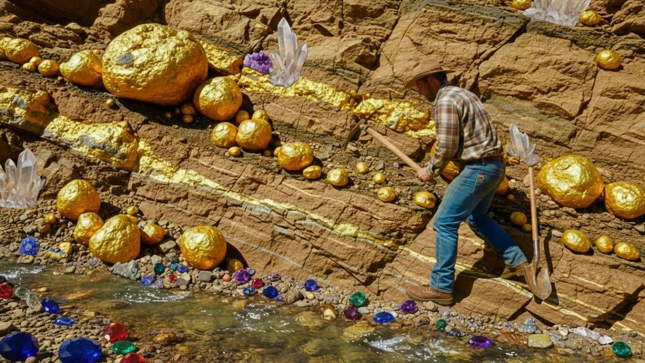Unbelievable! Digging the gold and gemstones at riverside 