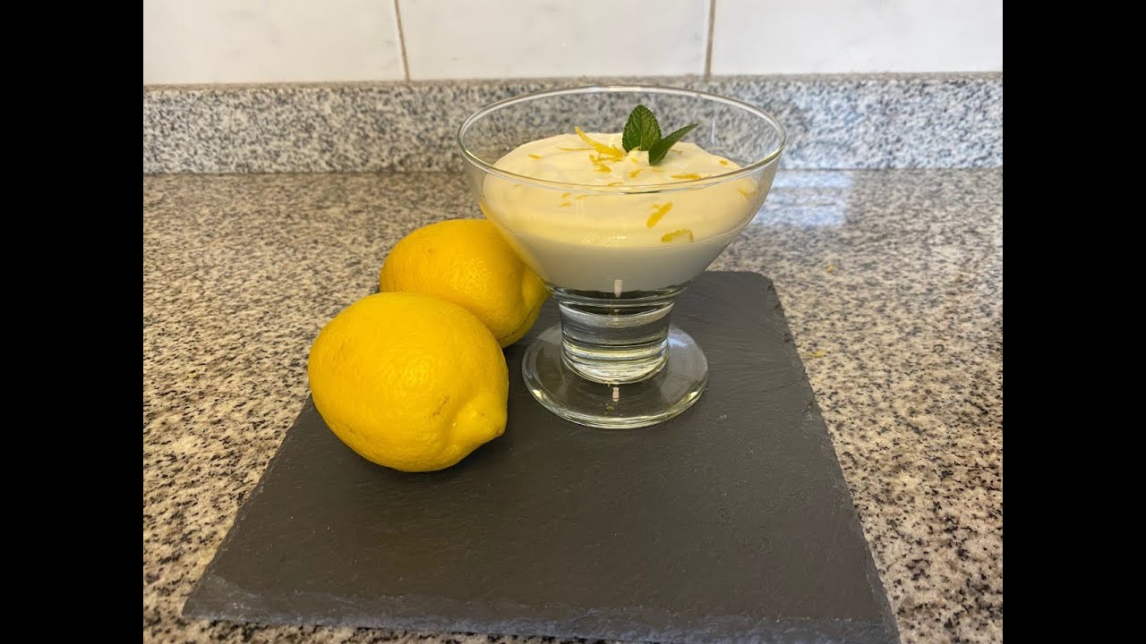 Crema de limón sin azúcar