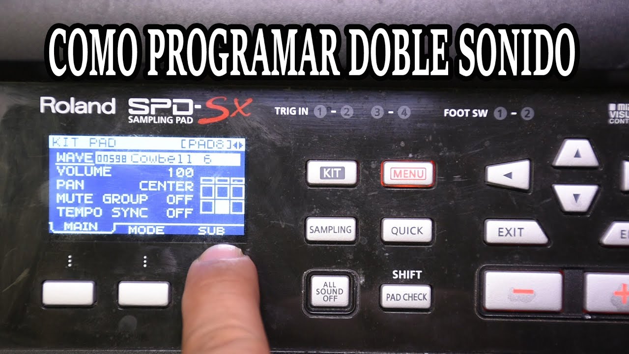Como Programar Doble Sonido En La Roland SPD Sx
