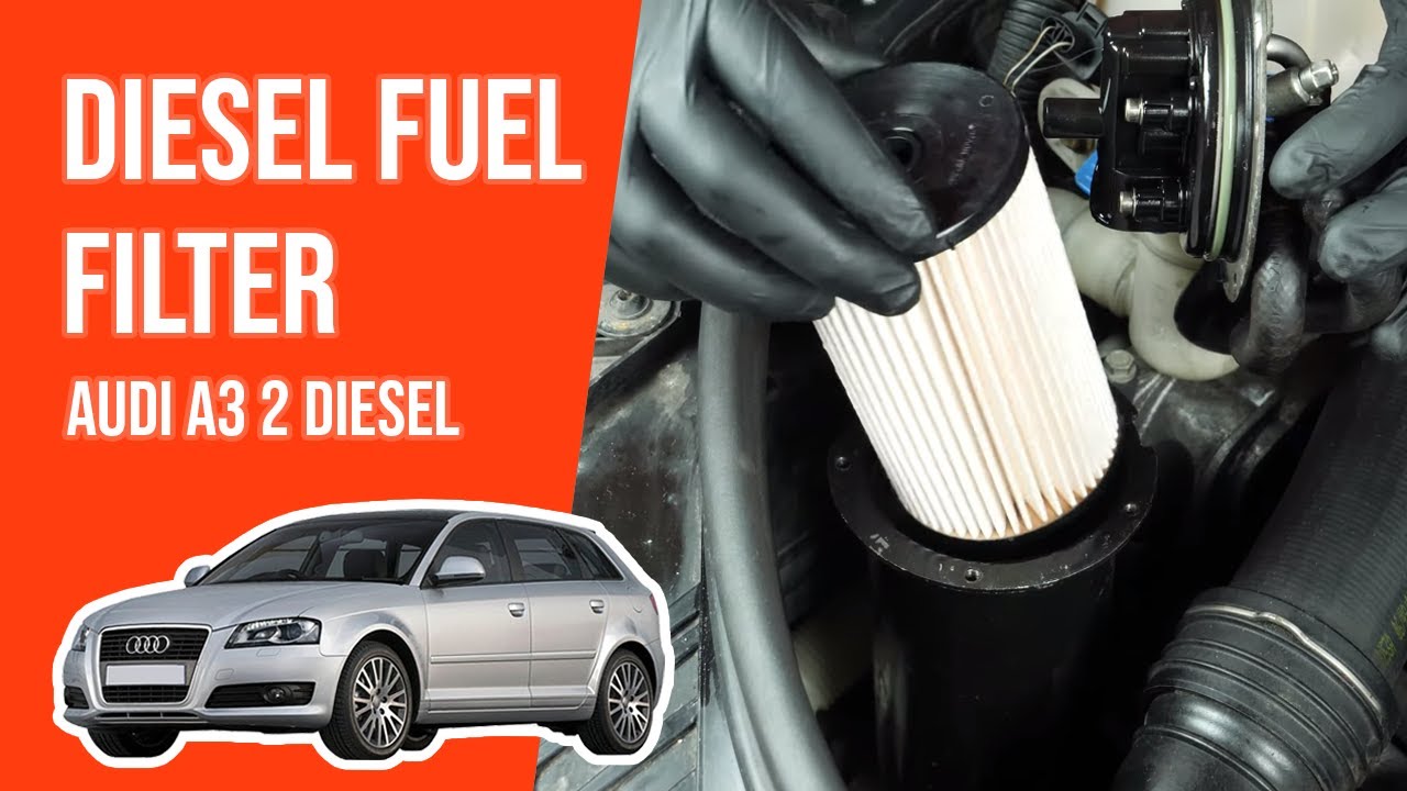 How to replace the diesel fuel filter AUDI A3 mk2 1.9 TDI ⛽