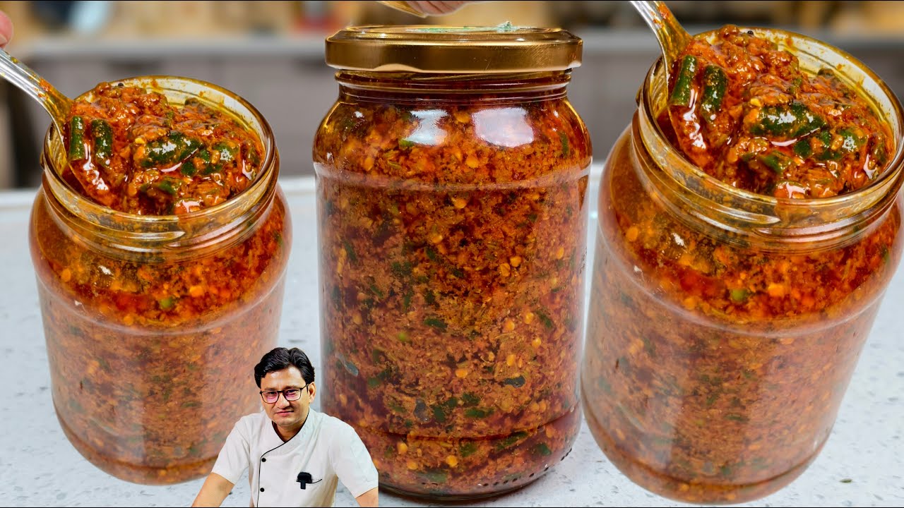 10 मिनट में तैयार होने वाला हरी मिर्च का अचार स्वाद ऐसा की भूला न पाये  Instant Hari Mirch Ka Achar