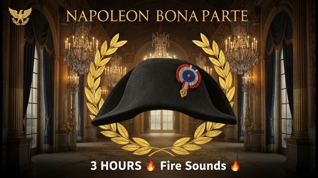 👑 Napoleon Bonaparte: Rise & Fall of an Emperor | 3 Hour Deep Sleep Story with Fire Sounds