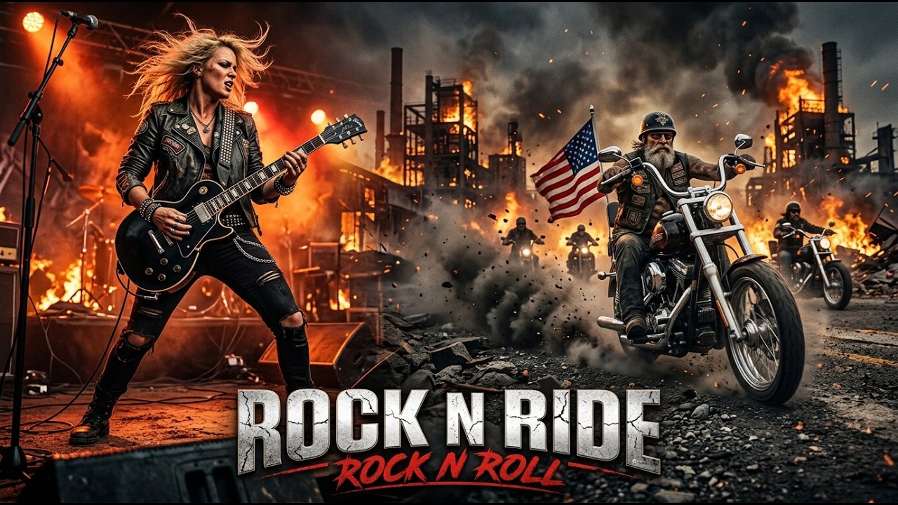 Best Music Rock N Roll 🎸 Rock N Ride 🔥 Thunder Highway | Rock N’ Roll Across the American Roads