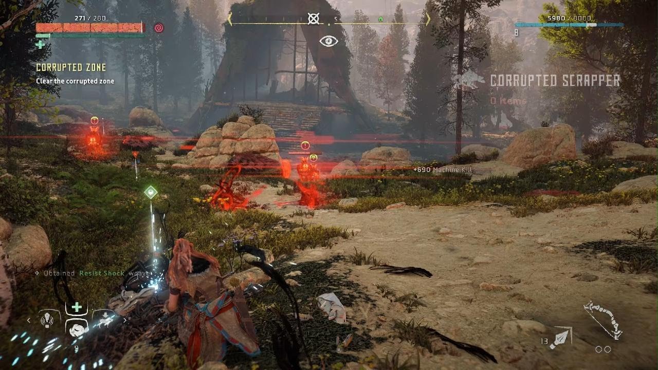 PS5 Horizon Zero Dawn Remastered Corrupted Zone + Vantage Point (Air Combat Academy)