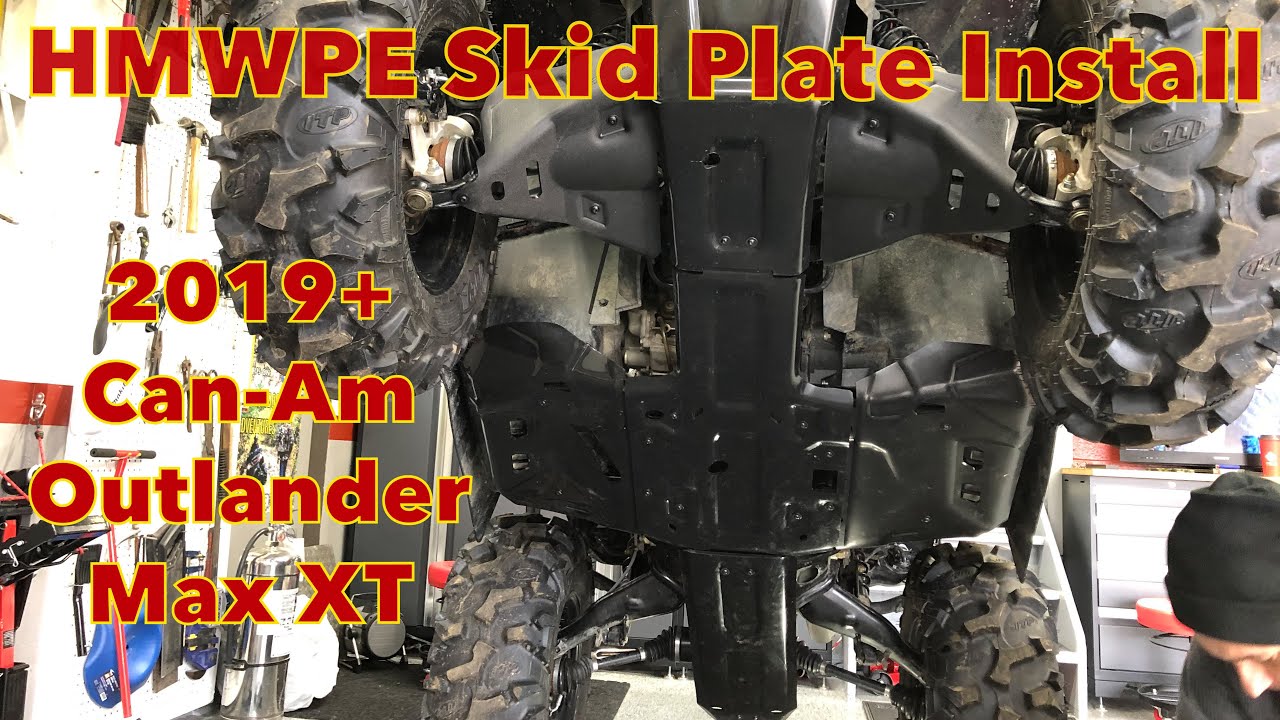 Installing a HMWPE Underbelly skid plate - 2019 Can-Am Outlander Max XT
