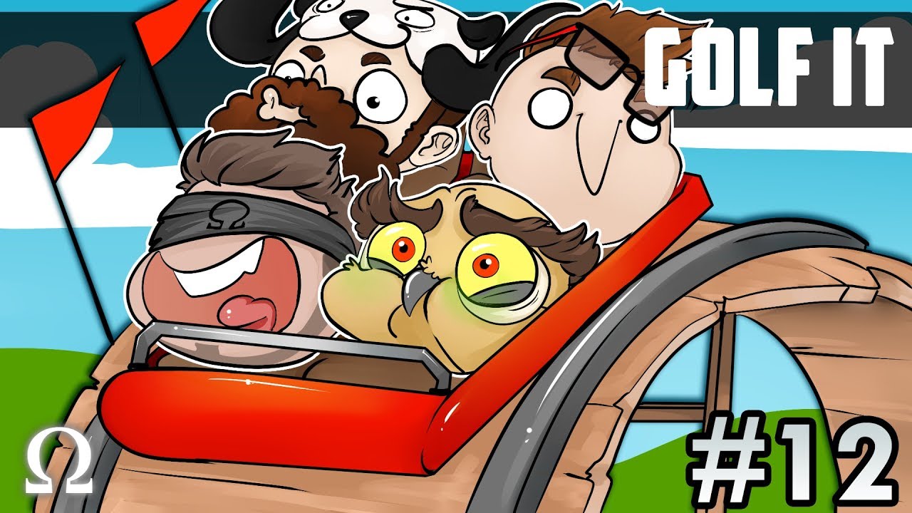CARNIVAL GAMES & ROLLERCOASTER MINIGOLF! | Golf It Funny Moments #12 Ft. Vanoss, Jiggly, Moo