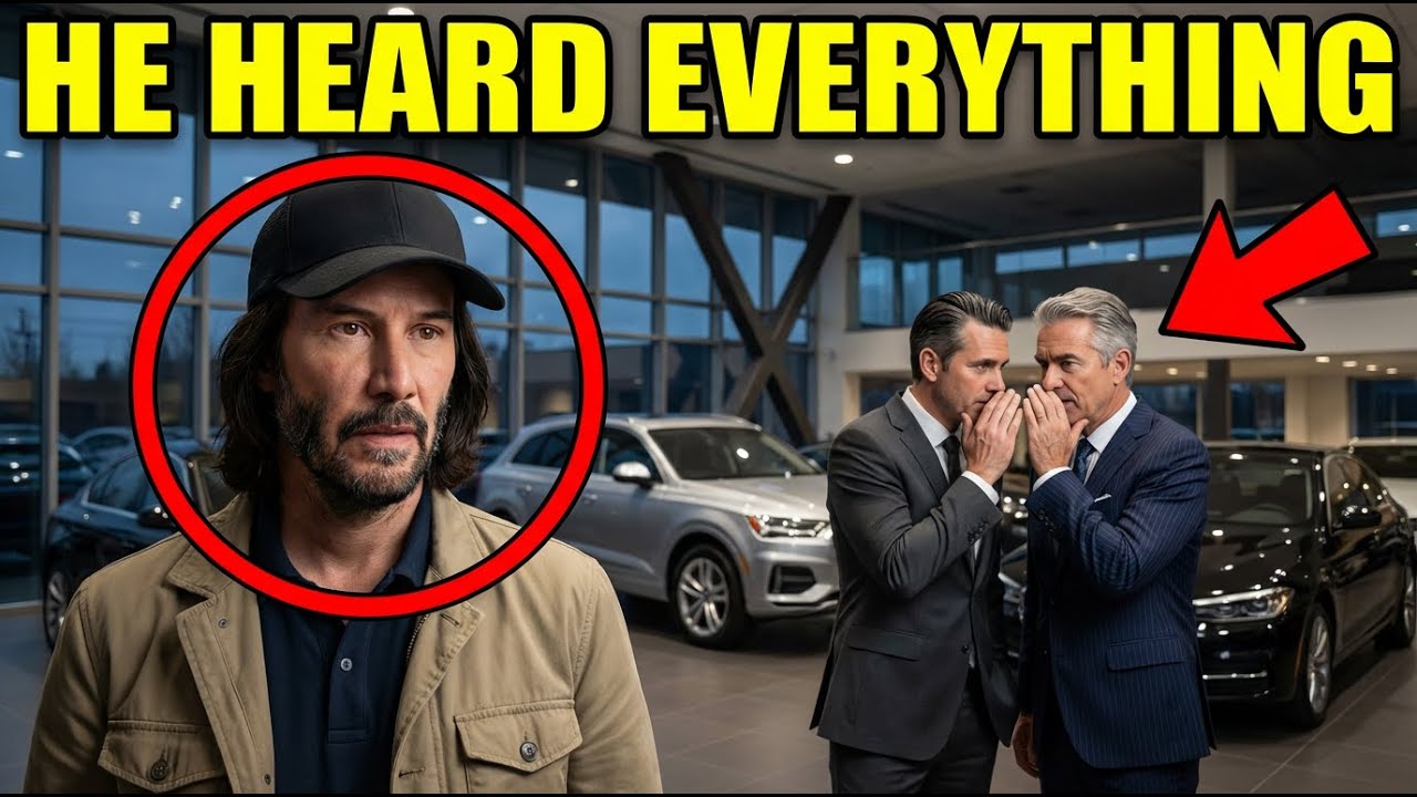 Keanu Reeves Buys A Car At His Own Dealership, Stops Cold When He Hears 2 Customers Behind Him