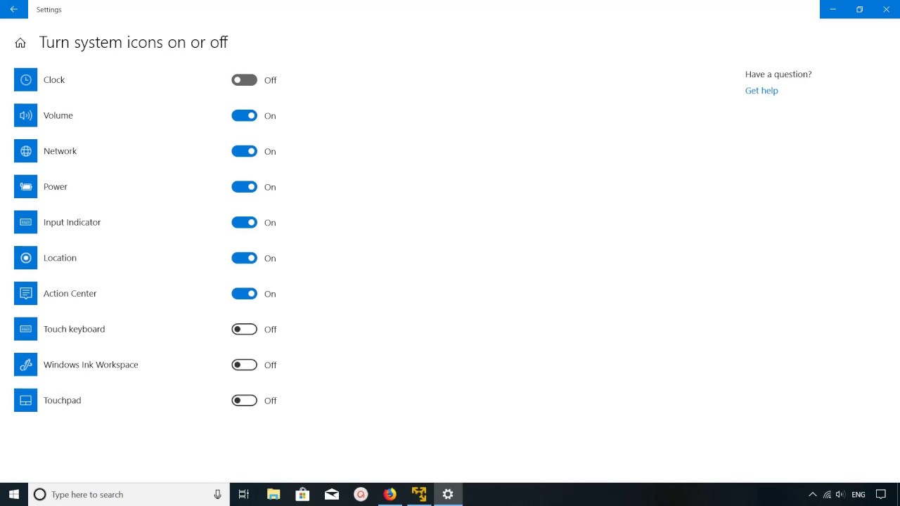 How to Remove/hide the Clock from Windows 10/8/7 Taskbar