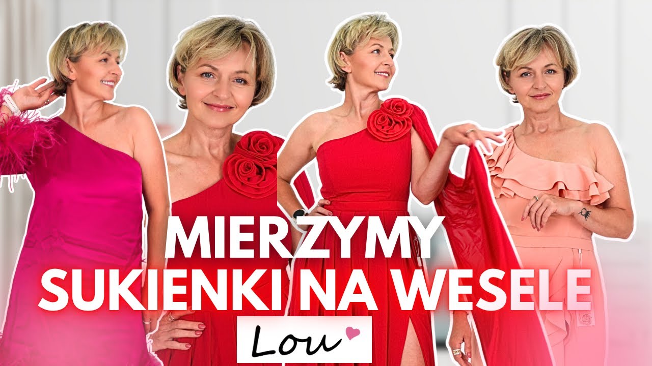 SZUKAM TEJ JEDYNEJ SUKIENKI NA WESELE CÓRKI! 😍 - MIERZYMY LOU