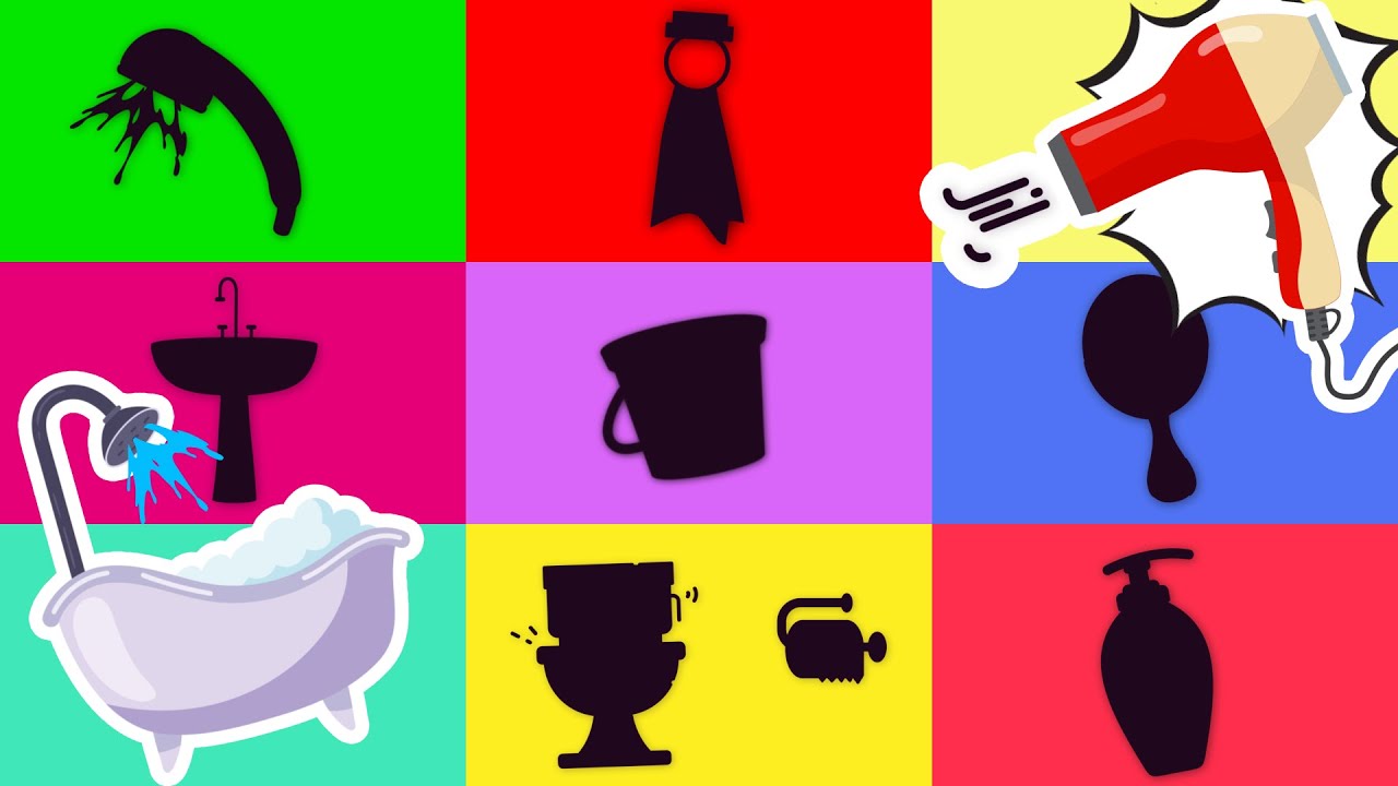 🛁 Zagadki z łazienki – zgadnij po cieniu! 🚽 Bajki edukacyjne dla dzieci 🚿