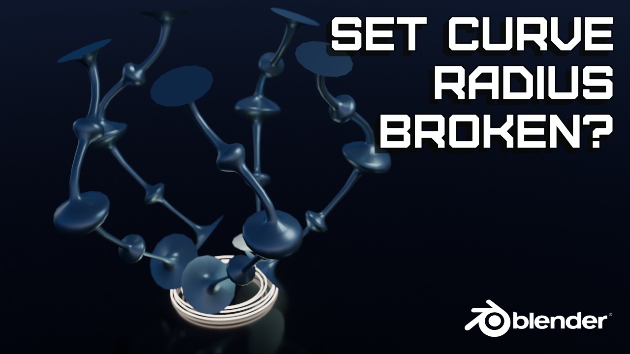 Why Set Curve Radius Fails in Blender 5.0 (and the Fix!)