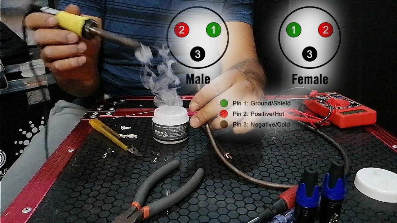 Como soldar cables XLR para tu sonido