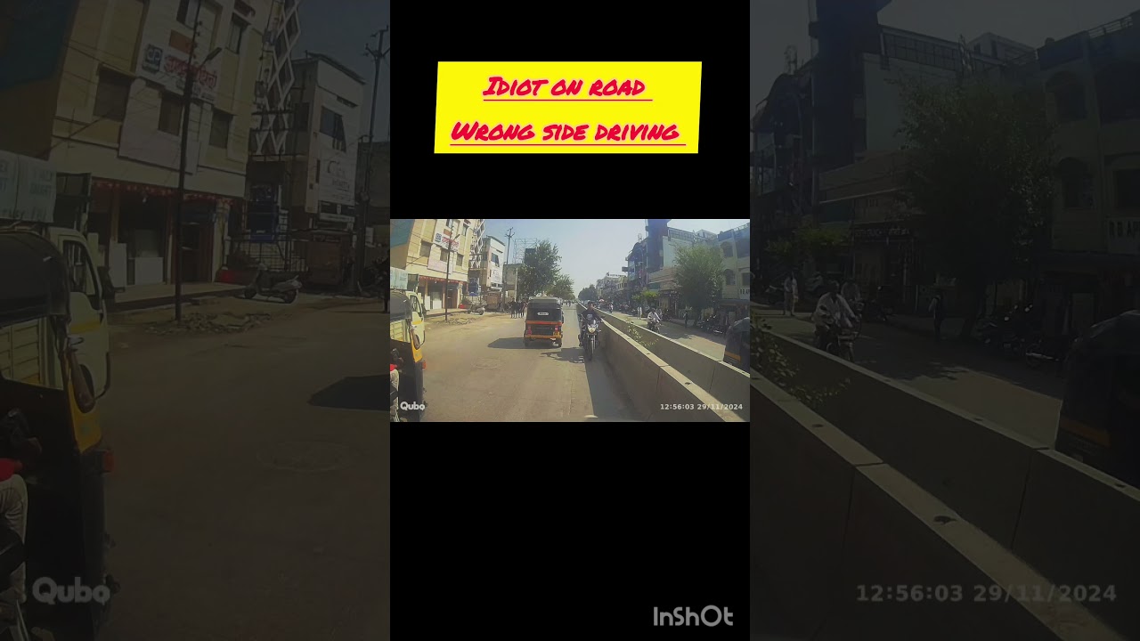 SAY NO TO WRONG SIDE DRIVING #roadsafety #indianroads #wrongside #closecall #blindspot #nearmiss