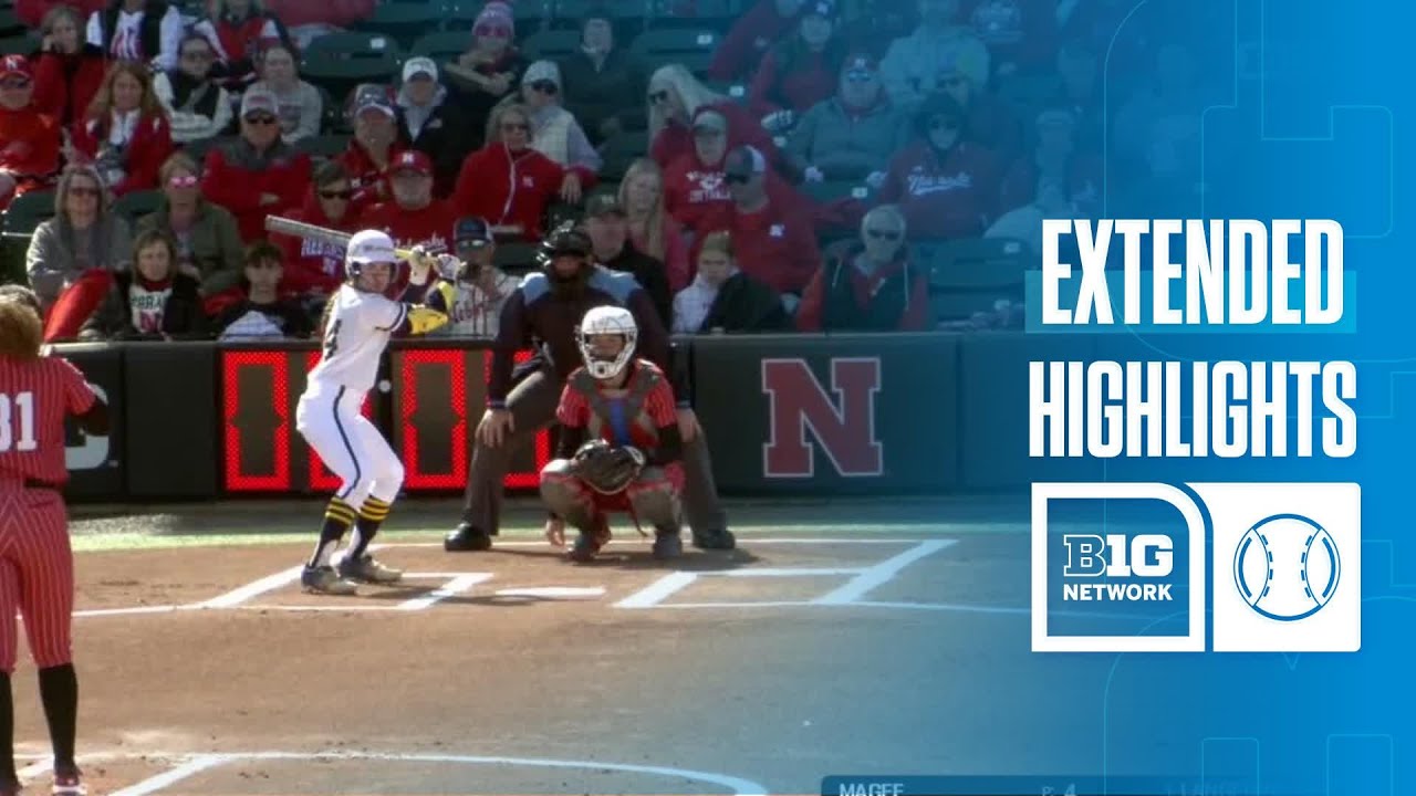 Michigan at Nebraska | EXTENDED HIGHLIGHTS | Big Ten Softball | 03/14/2026