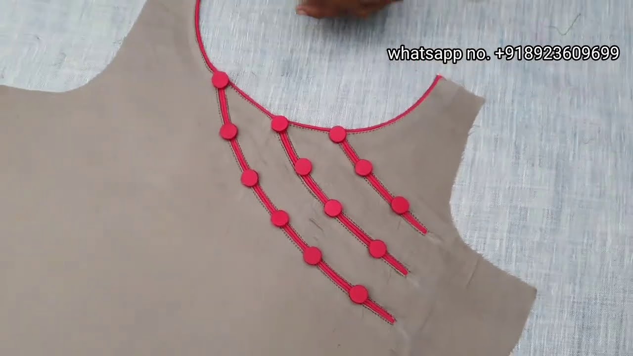 Very Easy and Fancy Kurti Neck Design Cutting and Stitching