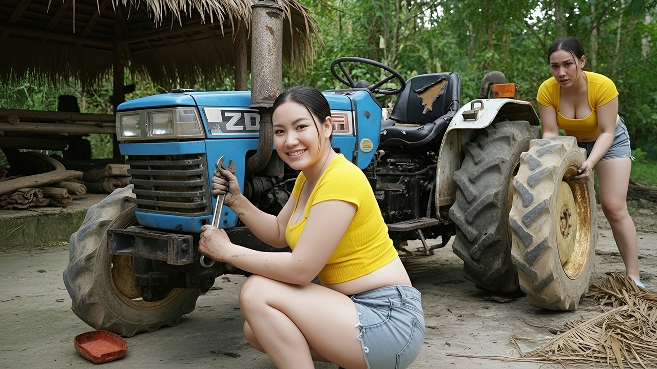 She Fixed a Broken MITSUBISHI Farm Machine for Her Neighbor — The Result Is Incredible