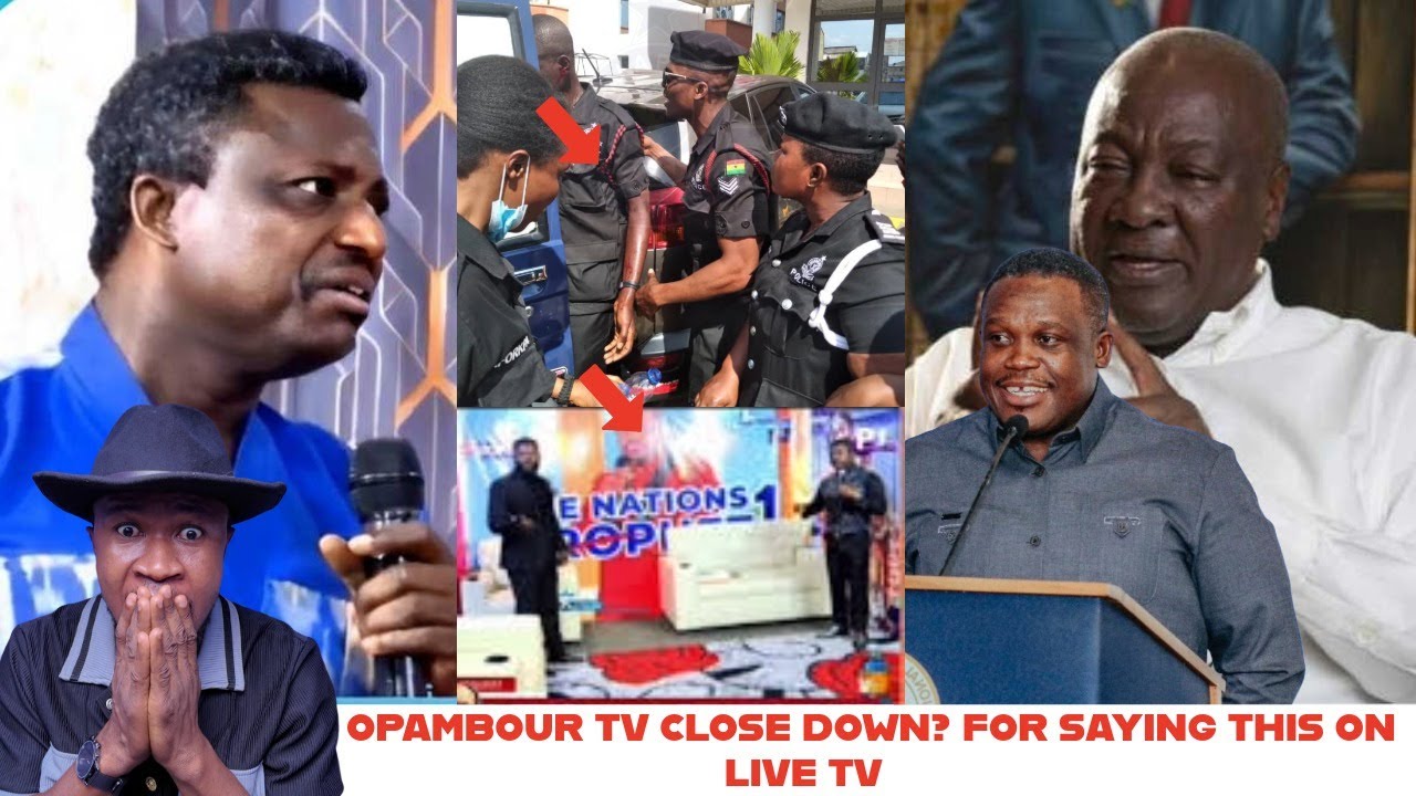 Ei-Opambour tv Close down? For saying this on live tv is too bad NCA & Sam George should act fast 