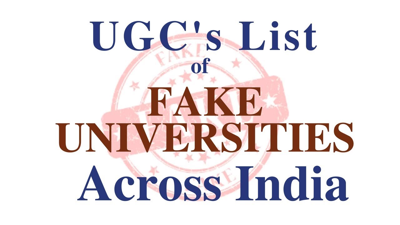 UGC's List of Fake Universities Across India