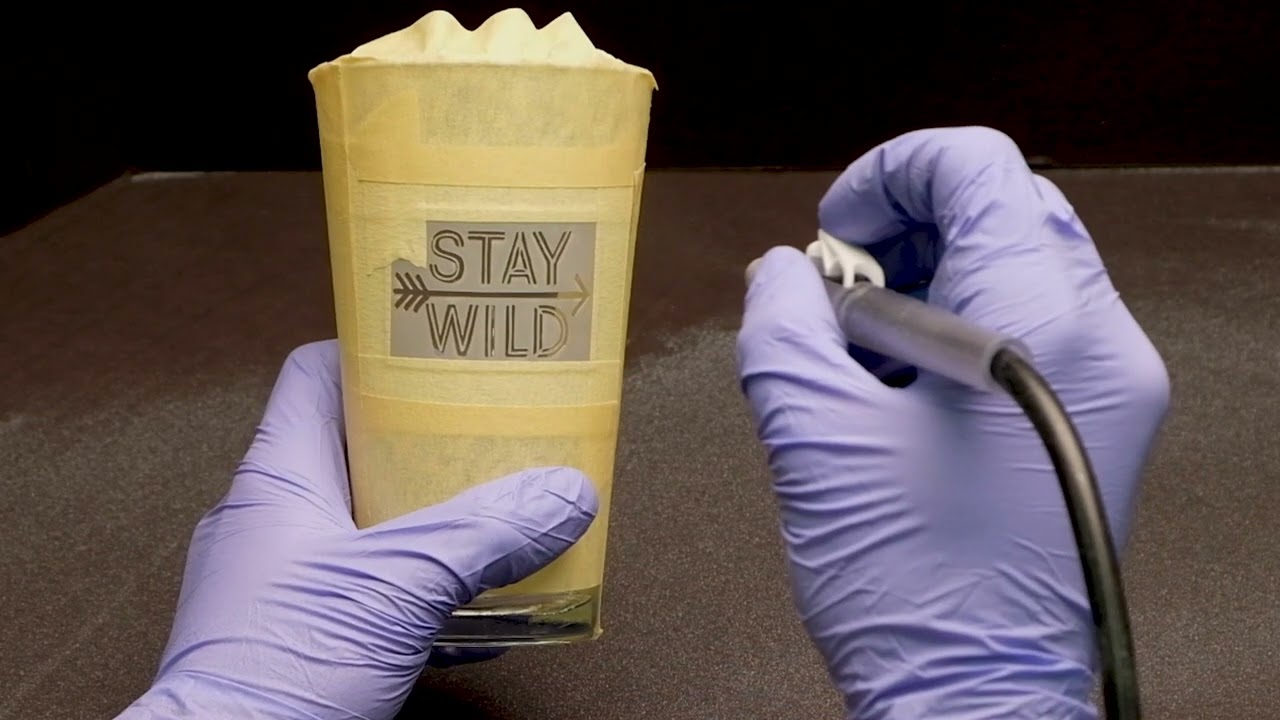 Aero-Etch: Best Way to Etch Glass at Home - DIY| Etching Cream Alternative