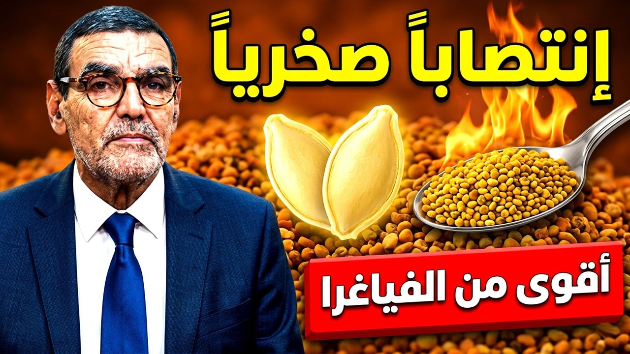 علاج ضعف الانتصاب عند الرجال نهائياً! سر الدكتور الفايد لقوة 100 حصان من الطبيعة! 🌿🔥