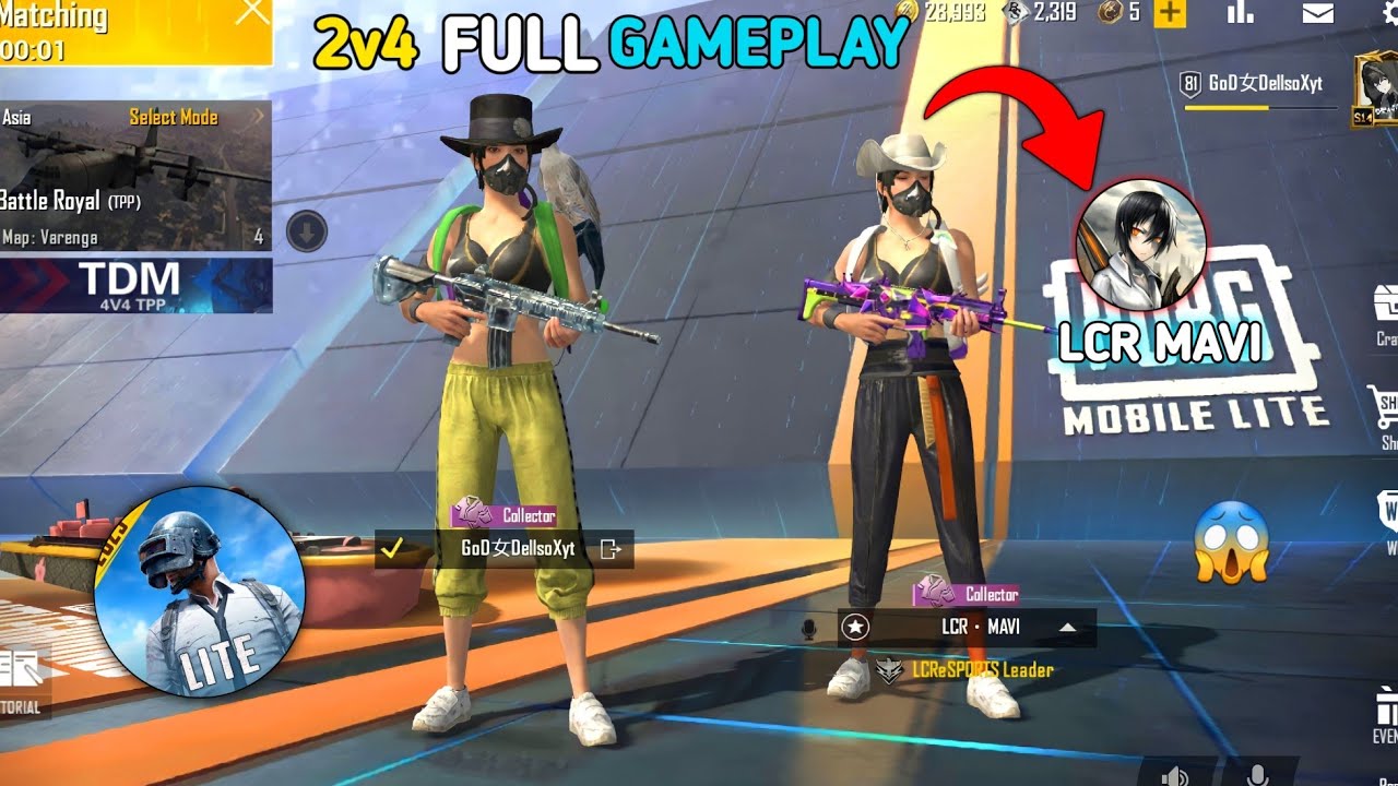 PLAYING 😱 LCR MAVI 🧠🔥 2v4 GAMEPLAY PUBG MOBILE LITE BGMI LITE | @LcrMavi1  @lionxapgamer5600