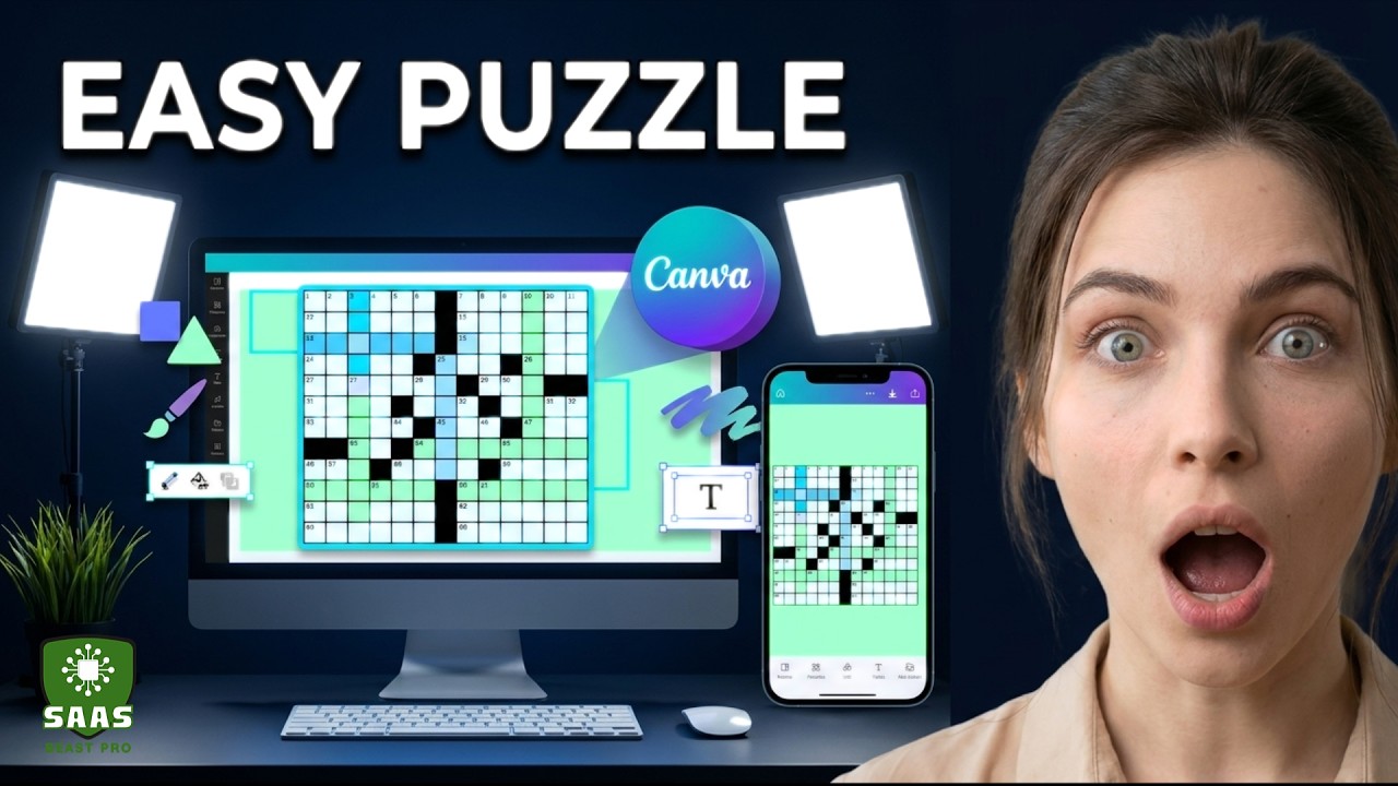 How to Make Crossword Puzzle in Canva - Quick Tutorial (2025)