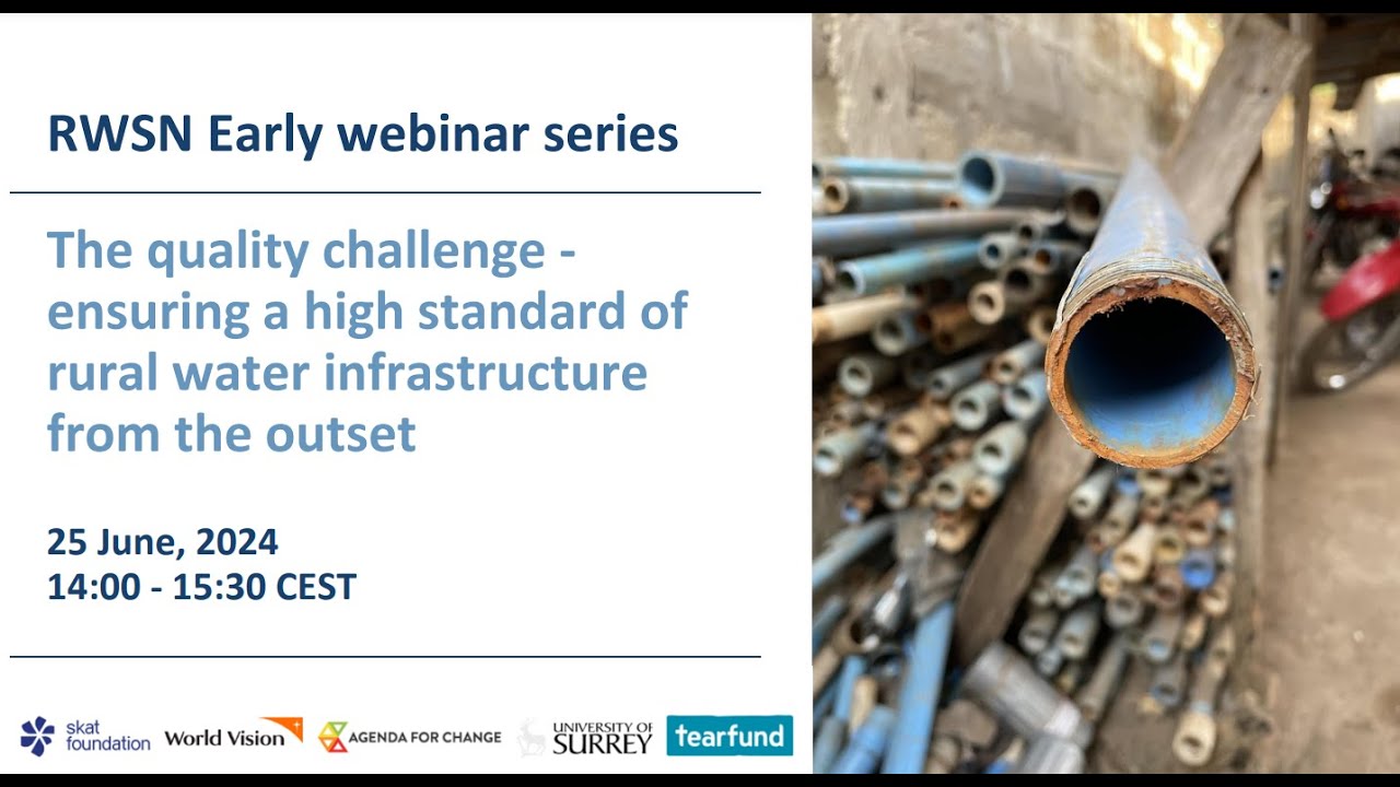 The quality challenge - ensuring a high standard of rural water infrastructure from the outset