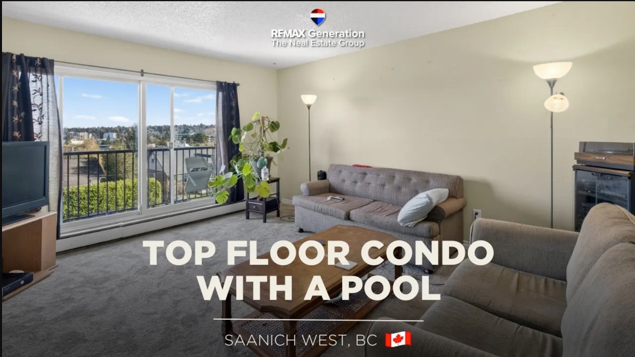 Top Floor Condo with a Pool  |  323-3225 Eldon Pl, Saanich West, BC.