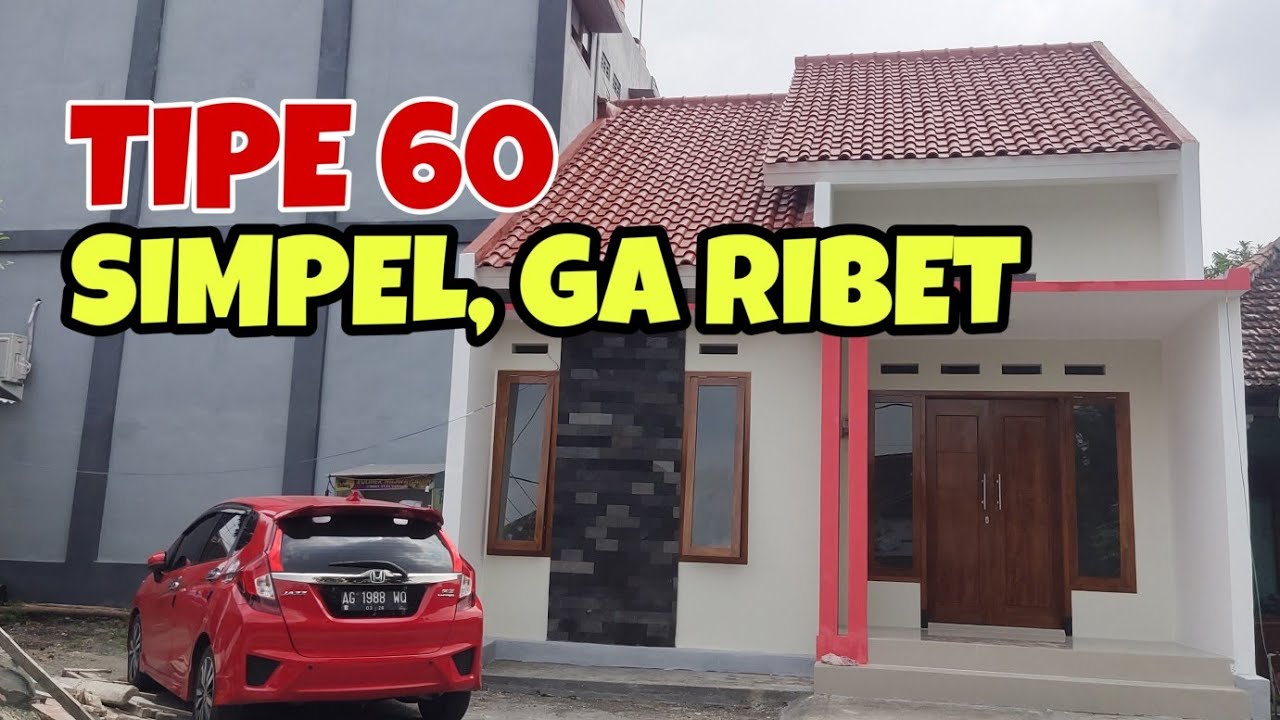 Rumah Minimalis Tipe 60, Lebar 6 Meter