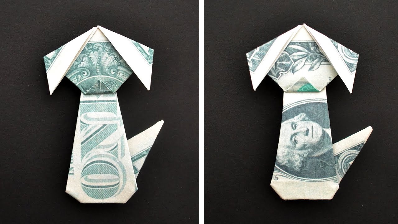 My MONEY DOG | Dollar Animal Origami | Tutorial DIY by NProkuda