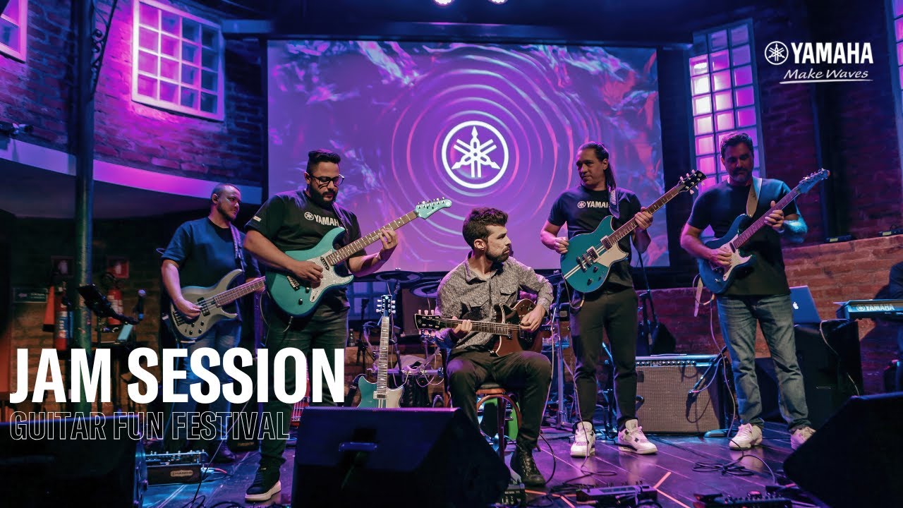 JAM SESSION Yamaha Guitar Fun Festival - Waleson, Leandro Esteves, Henrique Garcia e Mateus Starling