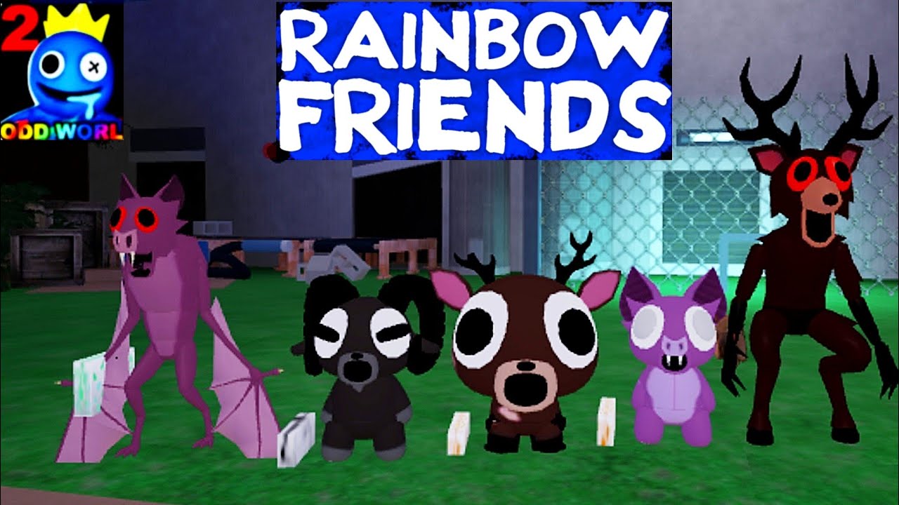 Playing As  Ram, Deer/ Mini Deer ,Mini Bat,Mini Ram In Rainbow Friends Chapter 2 Full Game Play