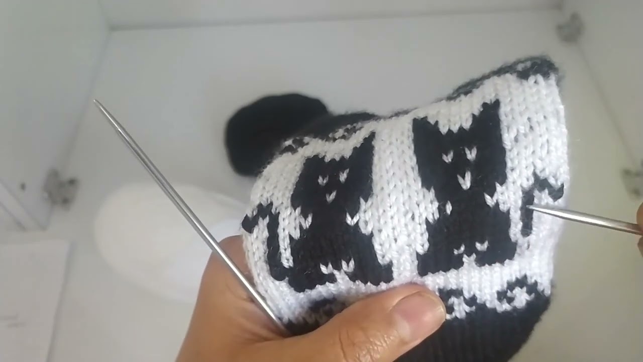 Beş Şiş Kara Kedi Örgü Modeli Yapımı Cihanı Örgü