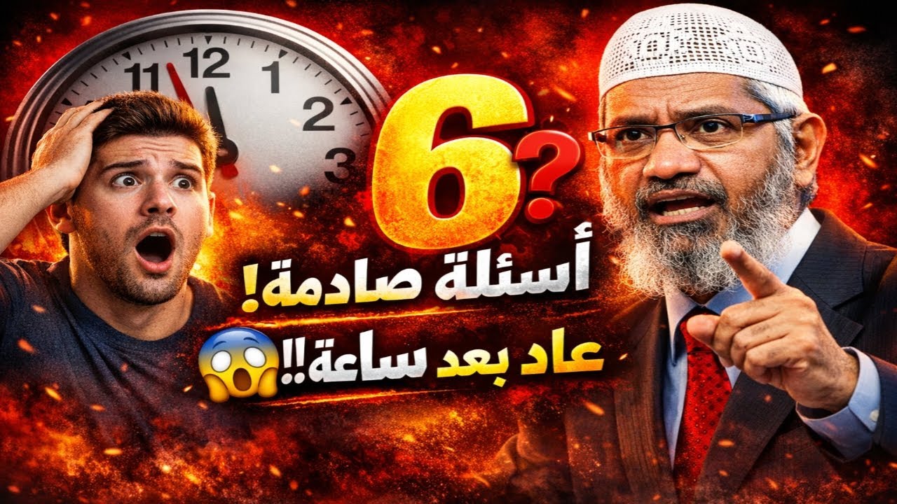 شاب مسيحي يتحدى ذاكر نايك بـ 6 أسئلة.. وبعد ساعة عاد بالمفاجأة التي أذهلت الجميع! 😱🔥