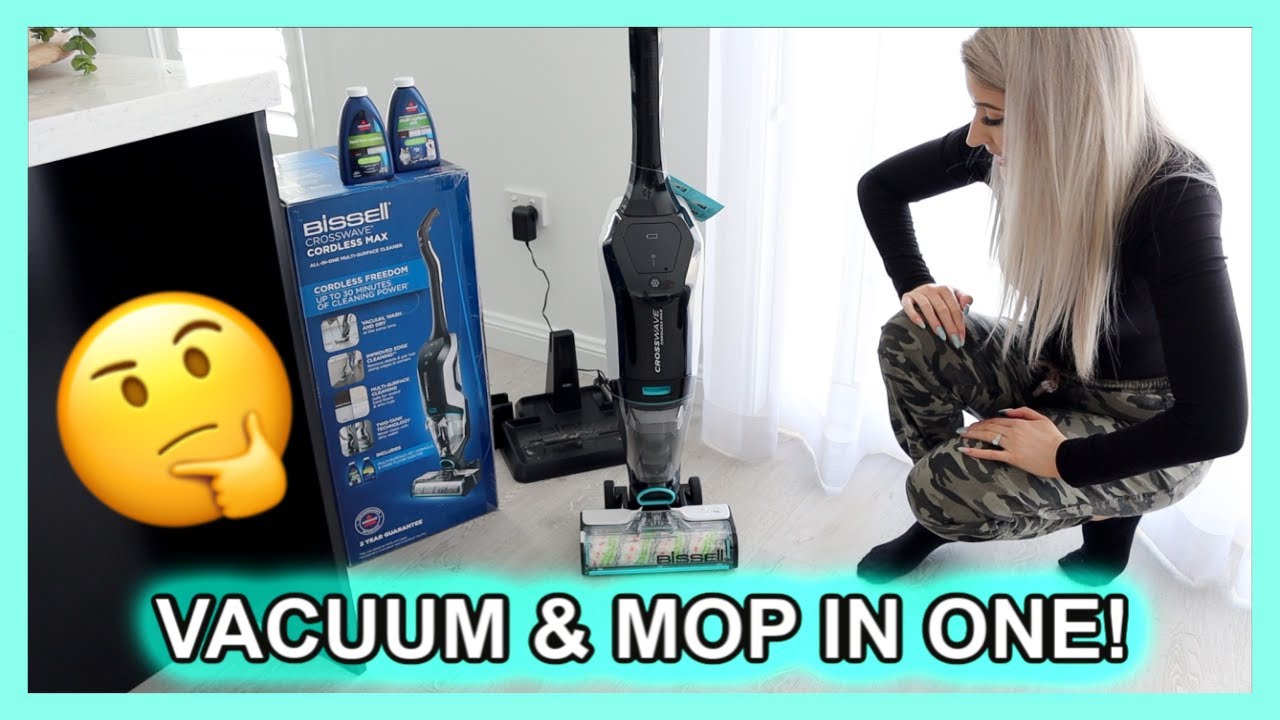 BISSELL CROSSWAVE CORDLESS MAX WET/DRY MOP VACUUM REVIEW!