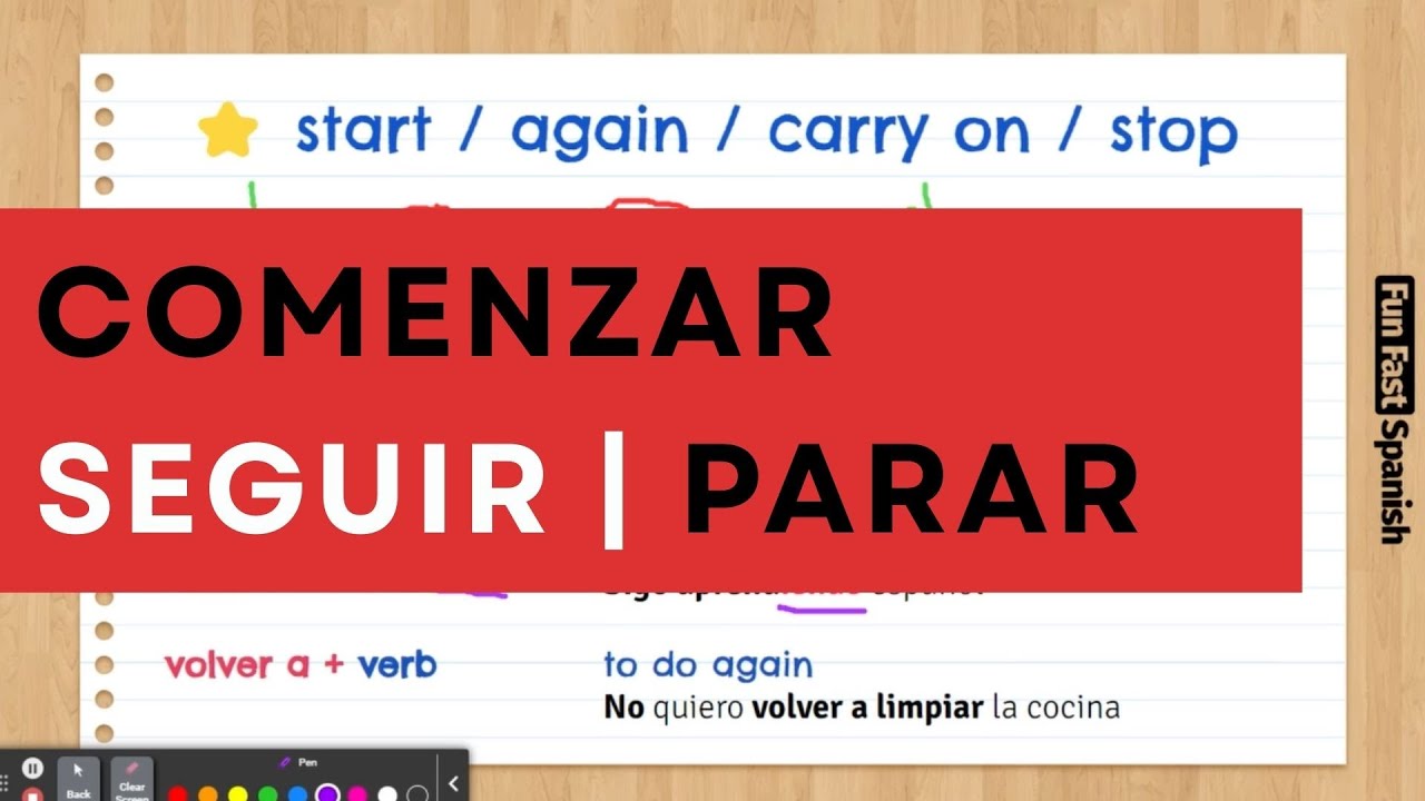 Lesson 117. Start | Stop | Carry On | Quit in Spanish | Verbal Periphrases