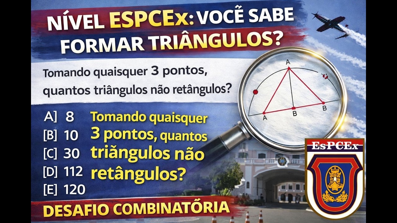 Só Quem Domina Combinatória Acerta Essa da EsPCEx .... Sustenta o rojão!