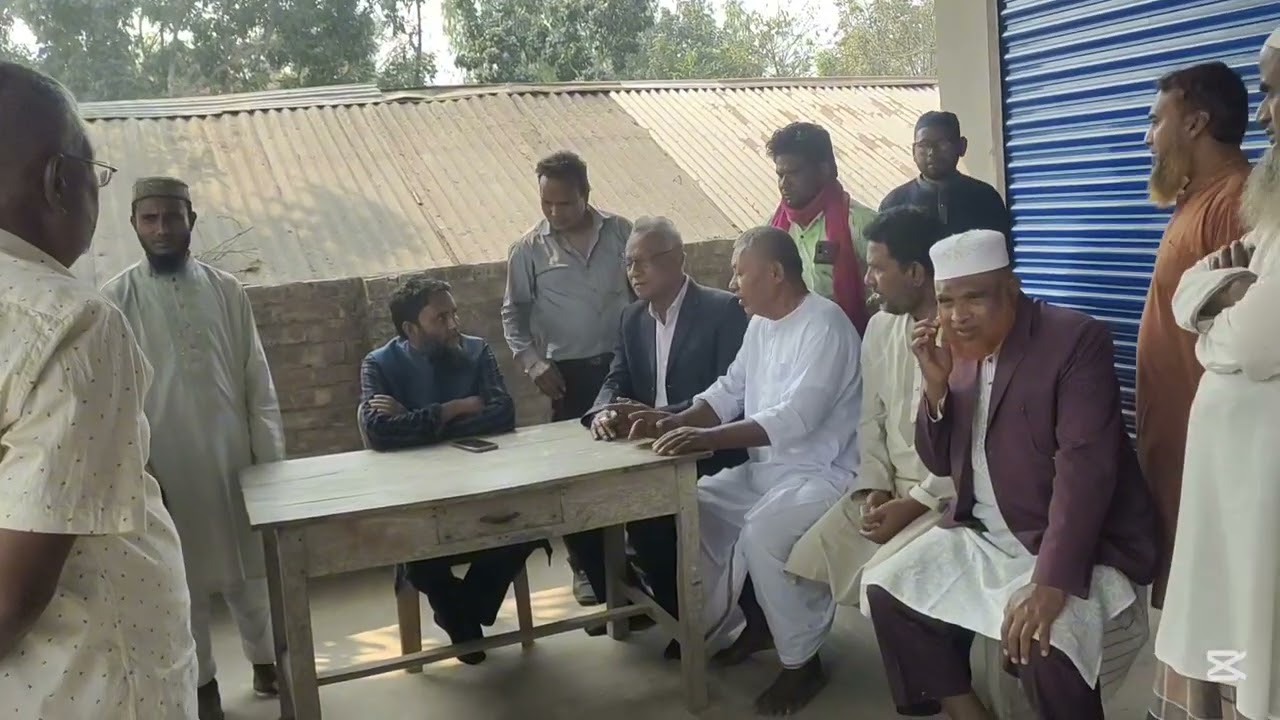 মন্ডলেরহাট কেন্দ্রীয় মন্দির পরিদর্শন সংসদ সদস্য অধ্যাপক মাজেদুর রহমান ২৯গাইবান্ধা ১সুন্দরগঞ্জ