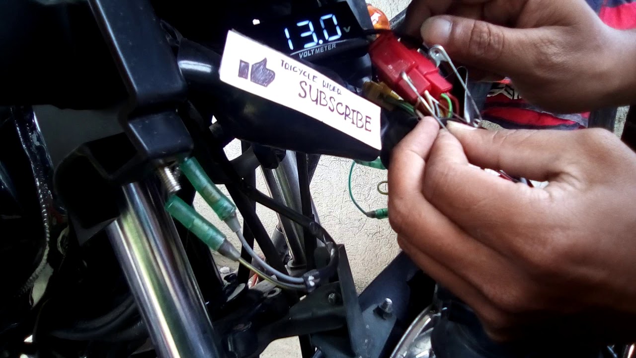 EASY DIY Voltmeter installation on Bajaj CT125 (TricycleRider ep.6)